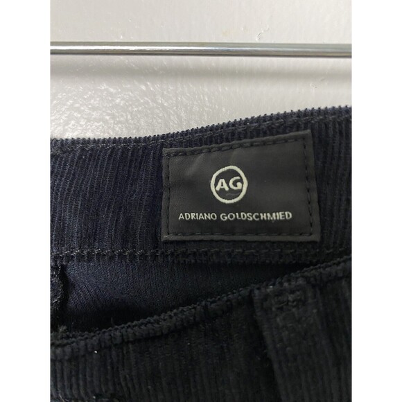 AG Adriano Goldschmied Women's Corduroy Pants Black Size 27R Super Skinny Ankle - Picture 9 of 16
